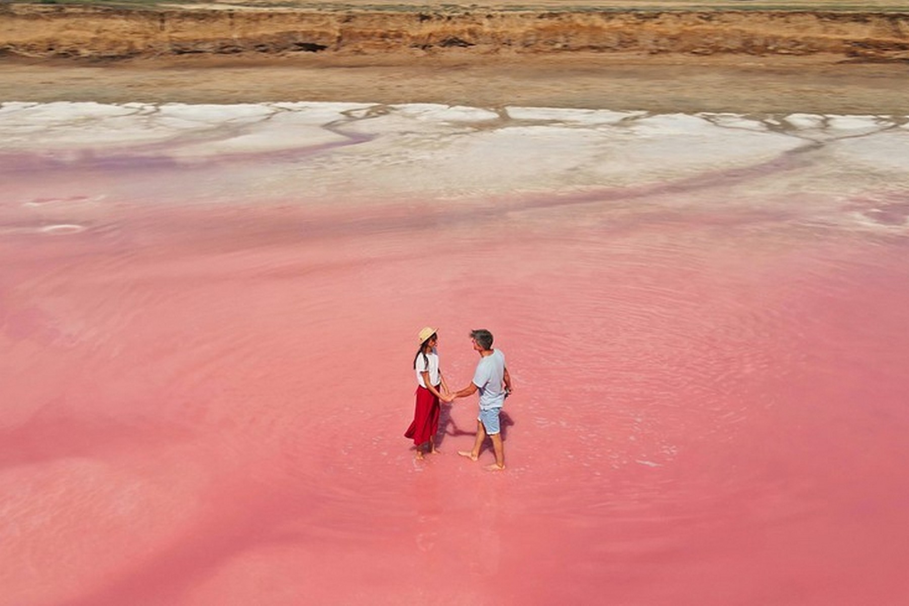 The Pink Lake Of Masazir Tours To Uzbekistan Central Asia